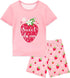 Girls Pajamas Short Sleeve Toddler Summer Pjs Girls&