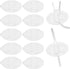 10Pcs Foley Catheter Stabilization Device, Urinary Catheter Leg Bag Holder, Adhesive Catheter Urinary Leg Bag Legband Holder, Urinary Catheter Hook and Loop Fixing Device Sticker Catheter Supplies