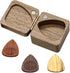 Wood Guitar Picks with Guitar Pick Box, Personalized Guitar Picks Holder, Guitar Pick Case Storage for Boyfriend Coworker Son Husband, Guitar and Bass Accessories(1Guitar Pick Holder & 3 Guitar Picks)