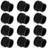 12Pcs Light Socket Covers, Safety Cap Plugs for String Lights, Protective Caps for Recessed/Standard Sockets (Black)