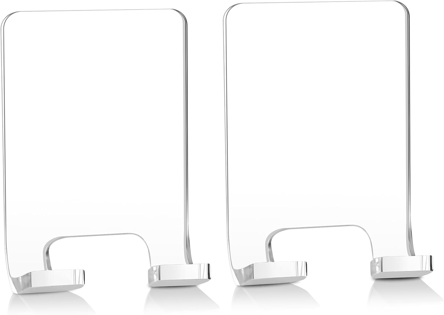 Adhesive Razor Holder, Wall Mount Shower Razor Hooks for His and Hers, Acrylic, Waterproof, Clear, 2 Pcs