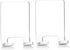 Adhesive Razor Holder, Wall Mount Shower Razor Hooks for His and Hers, Acrylic, Waterproof, Clear, 2 Pcs