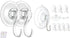 2 Pcs Large Suction Cup Hooks and 10 Pcs Large Suction Cup with Metal Hooks