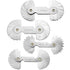 4 Pack Radius Gauge Set, Precision Stainless Steel Measurement Tool for Convex & Concave Surfaces, R0.3-1.5mm/ R1-6.5mm/ R7-14.5mm/ R15-25mm