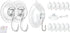 2 Pcs Large Suction Cup Hooks 12 Pcs Small Suction Cup with Metal Hooks
