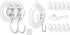 2 Pcs Small Suction Cup Hooks and 12 Pcs Small Suction Cup with Metal Hooks