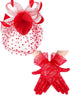 50s Fascinators for Women Funeral Veil Tea Party Hat and Gloves Pillbox Cocktail Hat
