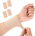 2 Pairs Compression Wrist Sleeve Compression Wrist Brace Wrist Supports Wrist Wraps Elastic Wristbands for Men and Women Tennis, Tendonitis, Carpal Tunnel (Beige, Medium)