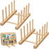 2 Pcs Wooden Puzzle Display Stand Jigsaw Holder Rack Puzzle Pot Lid Storage Organizer Shelf for Playroom Decor Craft Collection Lovers