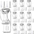 20 Sets Roller Shade Clear Safety Chain and Cord Guide Curtain P Clip Blind Cord Holder Fixation Hook Bead Chain Tension Device with Screws for Roller Vertical and Roman Shades
