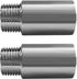 Stainless Steel Pipe Fittings, 1/2" NPT Male x 1/2" NPT Female Threaded, 2" Length Nipple Cast Pipe (Pack of 2)