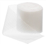 Pearl Bling Wrap Ribbon for Wedding Cake, Party, Holiday & Home Decoration, 10 Yards - White