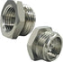 Stainless Steel 3/4" GHT Male x 1/2" G(IPS) Female Bathroom Show Tube to Garden Hose Connector Adapter Fitting(Pack of 2)