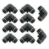 Push to Connect Fitting Elbow, 8mm x 8mm Tube OD Pneumatic 90° Degree Adapter Push in Fitting for Air Compressor （Pack of 10）
