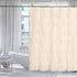Gypsy Ruffled Shower Curtain, 100% Polyester Fabric Bathroom Drapes – Housewarming Gift - 70 Inch Wide by 72 Inch Long, Cream