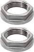 Stainless Steel 3/4 NPS Female Threaded Hex Lock Nuts Flange Gasket for Pipe Connection Bulkhead Fitting