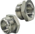 2PCS Stainless Steel 3/4" GHT Male x 1/2" G(IPS) Female Bathroom Show Tube to Garden Hose Connector Adapter Fitting