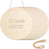 10Pcs Thickened Wood Circles for Crafts with Holes,12" Unfinished Wood Rounds Discs with Twine,Wooden Round Circles for Door Hanger,Blank Wooden Signs for Painting,Wood Burning