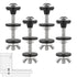 4 Pcs Universal Toilet Tank to Bowl Bolts Kit, Heavy Duty Stainless Steel Toilet Tank Bolts with Stainless and Rubber Washers Gasket for Toilet Mounting and Repair