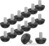 M8 Adjustable Furniture Leg, 304 Stainless Steel Furniture Feet, 8mm x 1.25 Screw-in Leveling Feet, Outdoor Patio Furniture Legs Leveler Replacement for Table, Chair, Desk, Cabinet (12Pcs)
