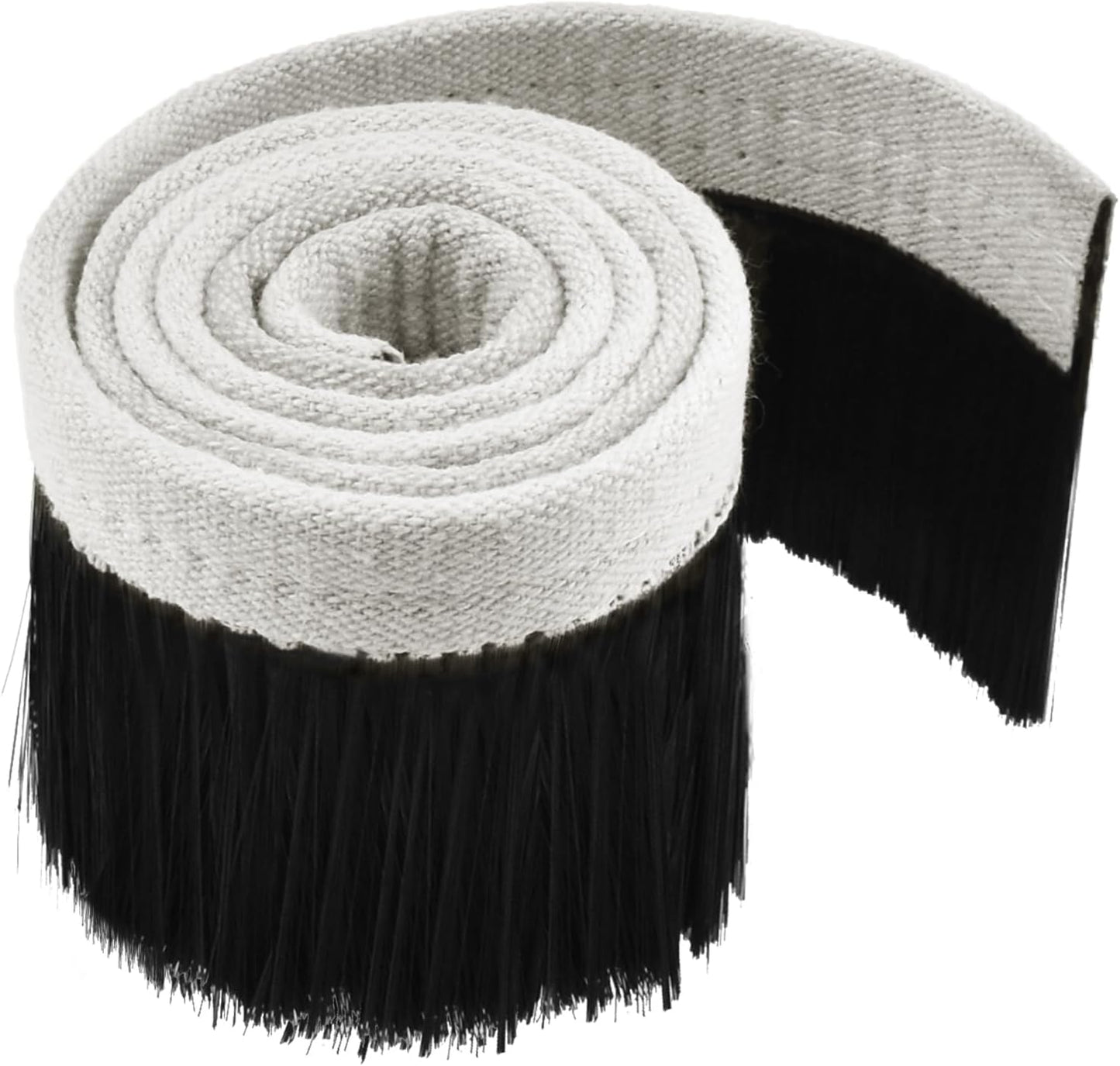 CNC Vacuum Brush, 1m x 70mm Nylon Dust Shoe Brush, Vacuum Cleaner Engraving Machine Dust Cover for CNC Router, Spindle Motor Milling Machine (Black)