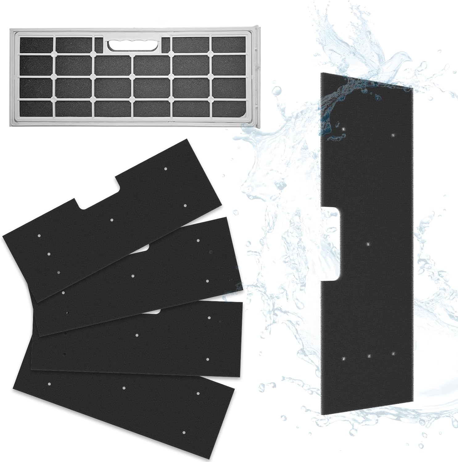 4 Pack WH01X35719 Lint Filter, Hand Washable Replacement Lint Filter Compatible with G-E Profile Washer Dryer Combo, for Models: PFQ97HSPVDS