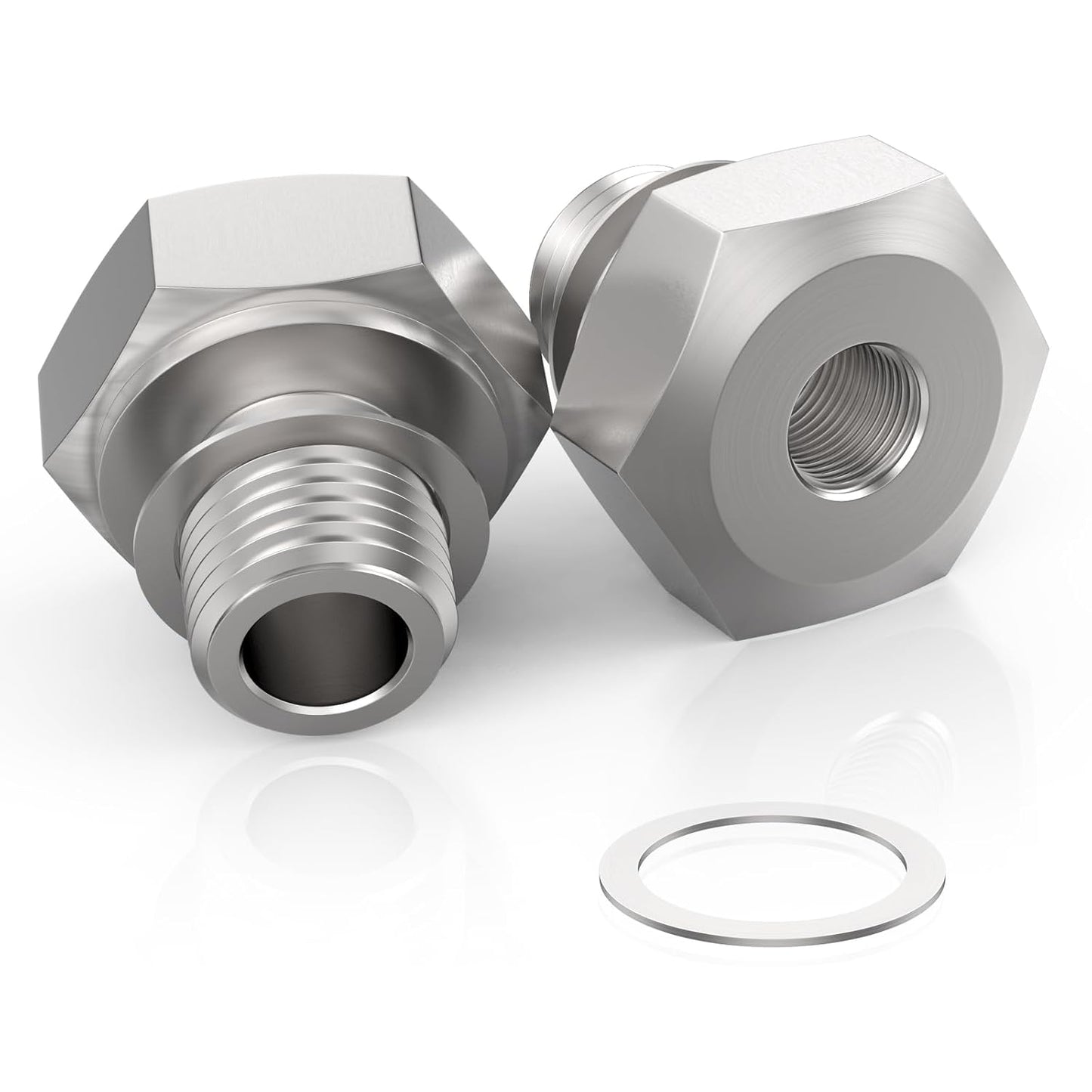 2Pcs Oil Pressure Sensor Adapter | M16x1.5 to 1/8" NPT | LS Swap Sensor Fitting | for LS Series Engines (LS1, LSX, LS3, 4.2L, 4.3L, 4.8L, 5.3L, 6.0L, 6.2L)