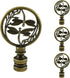 4 Pcs Lamp Finial Cap Knob, Hollowing Out Treatment Double Dragonflies Lamp Finials, 1-2/3 inch Dragonfly Design Lamp Decoration for Lamp Shade Antique Bronze
