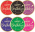 Happy Birthday Stickers for Kid - 120Pcs 2In Happy Birthday Stickers for Adult Personalized Gold Foil Stamping Birthday Sticker Self Adhesive Birthday Seal Label Sticker for Card Envelope Gift