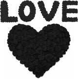 1500Pcs Black Rose Petals - Artificial Faux Flowers Fake Rose Petals for Wedding Proposal Engagement Romantic Night Anniversary Valentine's Galentine's Day Decoration Home Room Party Decor