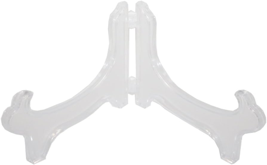 Display Stand Easel Bowl Stand for Display Large Deep Bowls, Platters and Deep Dishes Clear