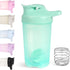 16oz Shaker Bottle, Leak Proof Sports Shaker for Protein Shakes, Pre Workout & Travel, BPA Free, Green, 16oz/500ml