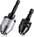 Keyless Drill Chuck Bit 1/4 Inch Hex Shank Keyless Drill Chuck Fast Change Converter Extension Screwdriver Adapter in 0.3-6.5 Mm, 0.3-3.6 mm for Tool Attachment(2 Pieces)
