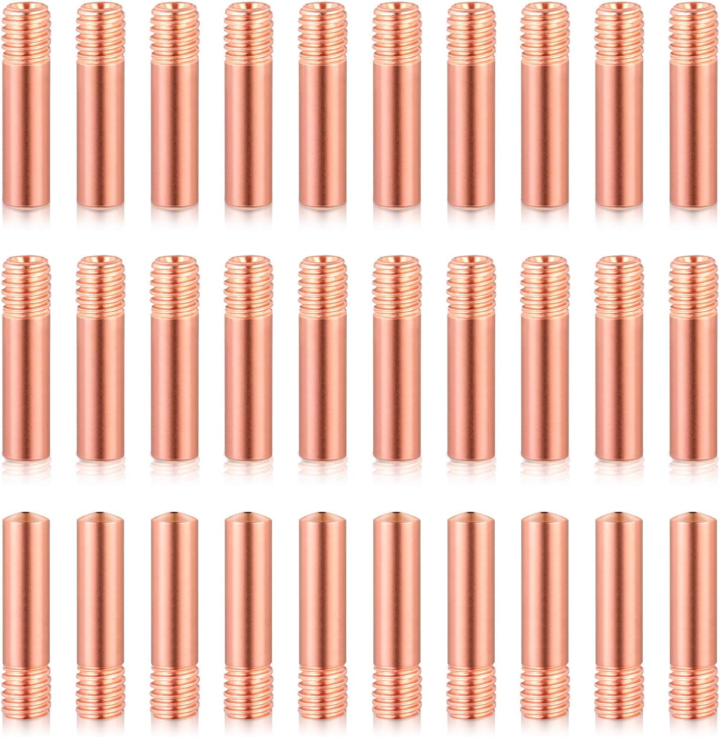 30 Pack Welding Contact Tips .035" MIG Guns 11-35 (0.035") Welding Tips 000068 Replacement Accessories Compatible With Millermatic M-10/Hobart H-9/10-9/10 Welder