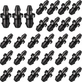 Drip Irrigation Plugs 1/4 Inch Tube Closure Goof Hole Plugs Irrigation Stopper for Home Garden Lawn Supplies, Black(150 Pieces)