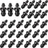 Drip Irrigation Plugs 1/4 Inch Tube Closure Goof Hole Plugs Irrigation Stopper for Home Garden Lawn Supplies, Black(150 Pieces)