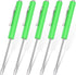 5 Pieces Magnetic Mini Pocket Screwdriver with Clip Small Flathead Head Screwdriver Tool Set for Home Office Gadgets Repair Tool Mechanics Electricians Technician(Green)