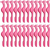 24 Pieces False Eyelashes Applicator Tool Stainless Steel Eyelash Extension Tweezers Remover Clip Tweezers Nipper Eyelash Auxiliary Clip for Women Makeup Application and Removal