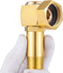 Lead-Free Brass Garden Hose Adapter,Hose Reel Parts Fittings,90 Degree Brass Replacement Part Swivel