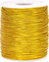 110Yard Gold Elastic Cord - 1MM Gold Elastic String Metallic Tinsel Stretch Cord Elastic Ribbon Braiding Rope for Ornament Craft Hair Gift Wrapping Hang Jewelry Making Bracelet Christmas Decor