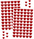 3000Pcs Heart Stickers - 1/2Inch Holographic Red Heart Stickers Tiny Mini Small Heart Shape Sticker Self Adhesive Happy Valentines Day Heart Love Sticker for Envelope Card Crafts Gift Wrapping