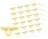 480Pcs Bee Stickers - Gold Foil Envelope Seal Label Sticker Queen Bee Decals Stickers Self Adhesive Clear Bee Spring Summer Stickers for Gift Card Craft Baby Shower Birthday Party Favors