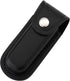 Pocket Knife Sheath, 4" Folding Pocket EDC Knife Case, Portable Pouch Knife Leather Holster with Snap Closure and Belt Loop, Accessory for Outdoor Climbing, Camping, Cycling and Hiking, Black