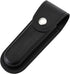 Pocket Knife Sheath, 5" Folding Pocket EDC Knife Case, Portable Pouch Knife Leather Holster with Snap Closure and Belt Loop, Accessory for Outdoor Climbing, Camping, Cycling and Hiking, Black