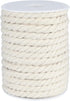 1/3 Inch Nautical Cotton Rope Crafts, 8mm x 65Feet Clothes line Rope for Outdoor,3 Ply White Rope Cord Unbleached Rope, Macrame Cord Rope for Clothesline, Baskets, Hangings Pots, Pet, Toys