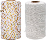 White Twine String and Gold White Twine String