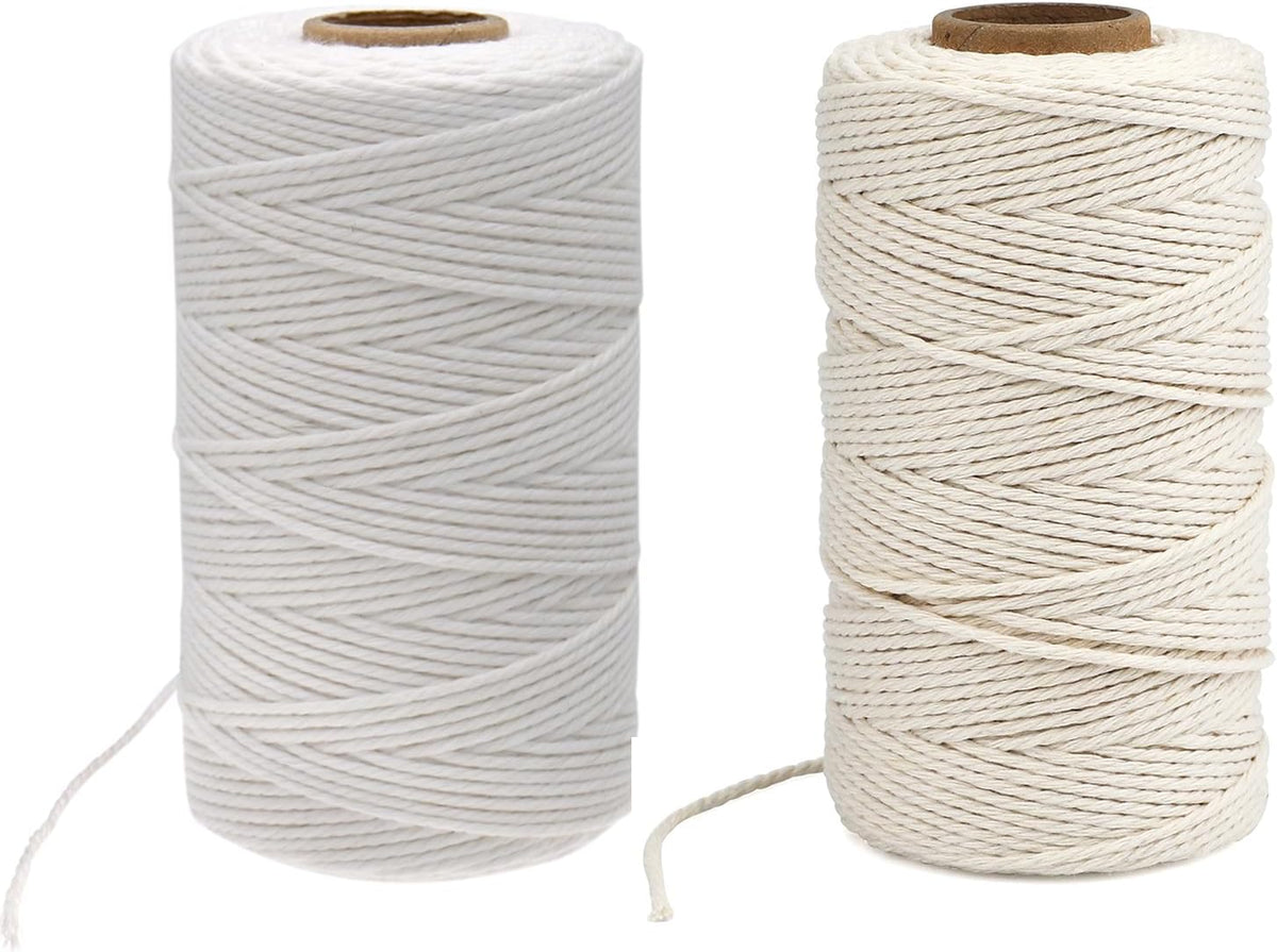White Twine String and Beige Twine String
