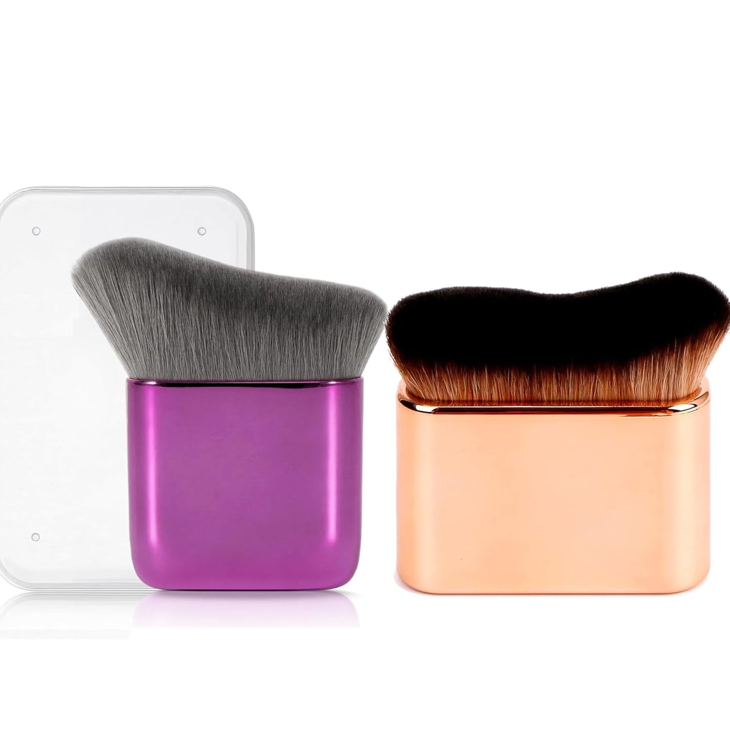 Self Tanner Brush 2PCS Body Makeup Brush for Flawless Face and Body Makeup, Sunless Tanner Blending Brush Body Brush for Self Tanner, Bronzer, Foundation, Vegan & Cruelty Free