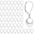 50pcs Stainless Steel Lever Back Earring Clasps, leverback French Earring Hooks, Hypoallergenic Ear Wire findings for Making dangles Earrings, Smooth to Open & Close, 10x16mm for Jewelry Making