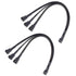 2-Pack 3 Way 4 Pin PWM Fan Splitter Cable - 12 Inches / 30cm, 1x PWM-Controlled with 2 Follower, PC Fan Splitter 1 to 3 Converter